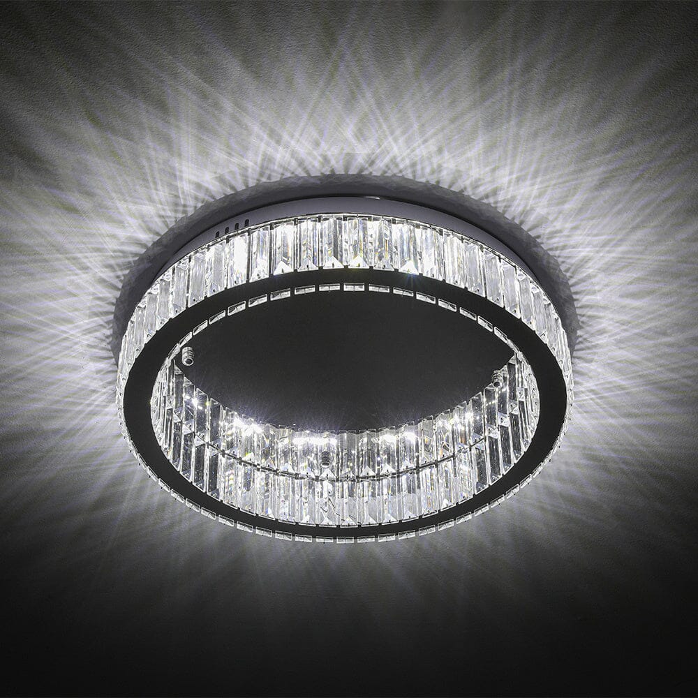 50cm Dia Modern Round Crystal Ceiling Light - House Comfort