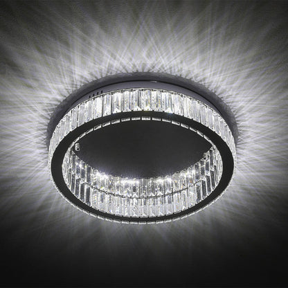 50cm Dia Modern Round Crystal Ceiling Light - House Comfort