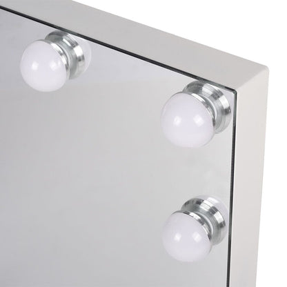 50cm W Rectangle Hollywood LED Lighted Cosmetic Mirror - House Comfort