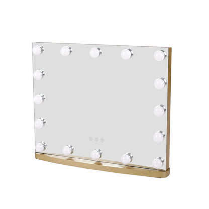 50cm W Rectangle Hollywood LED Lighted Cosmetic Mirror - House Comfort