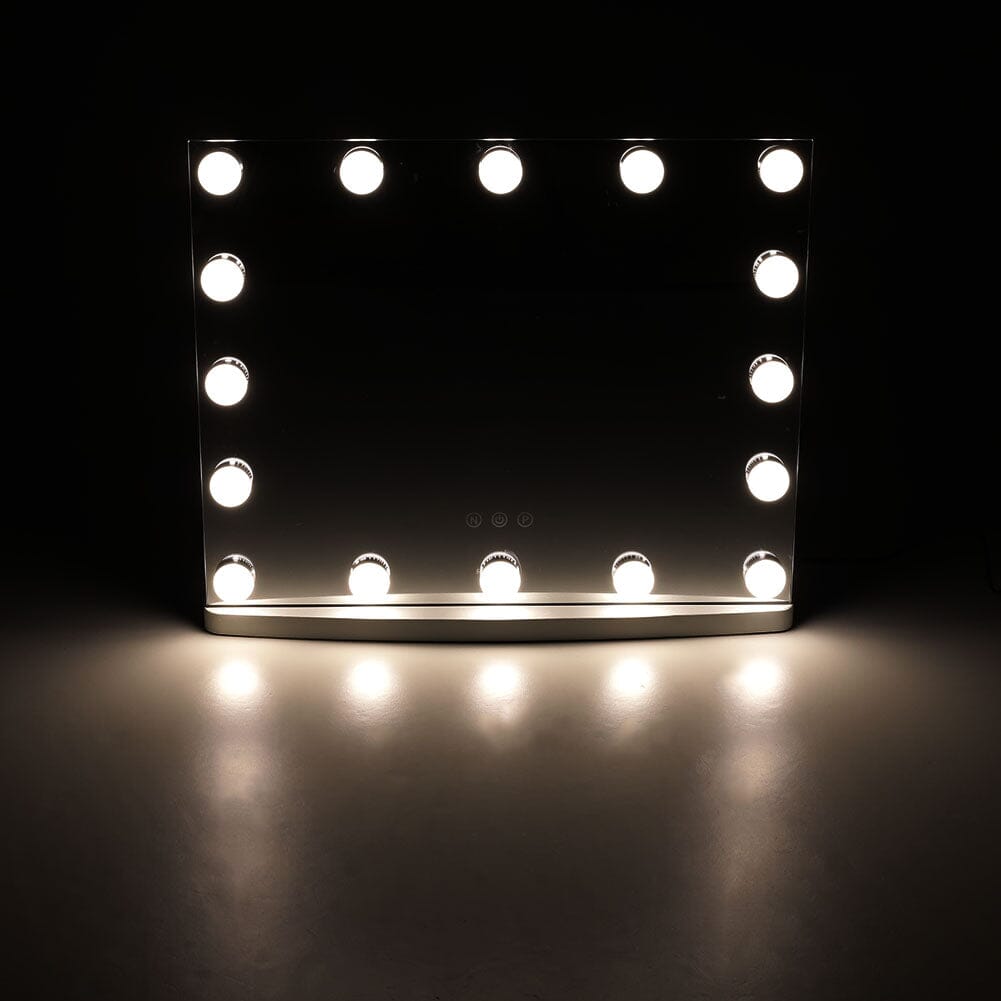 50cm W Rectangle Hollywood LED Lighted Cosmetic Mirror - House Comfort