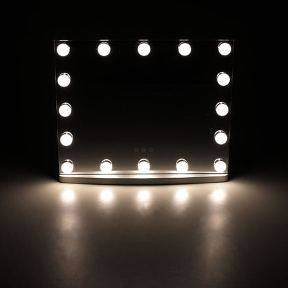 50cm W Rectangle Hollywood LED Lighted Cosmetic Mirror - House Comfort