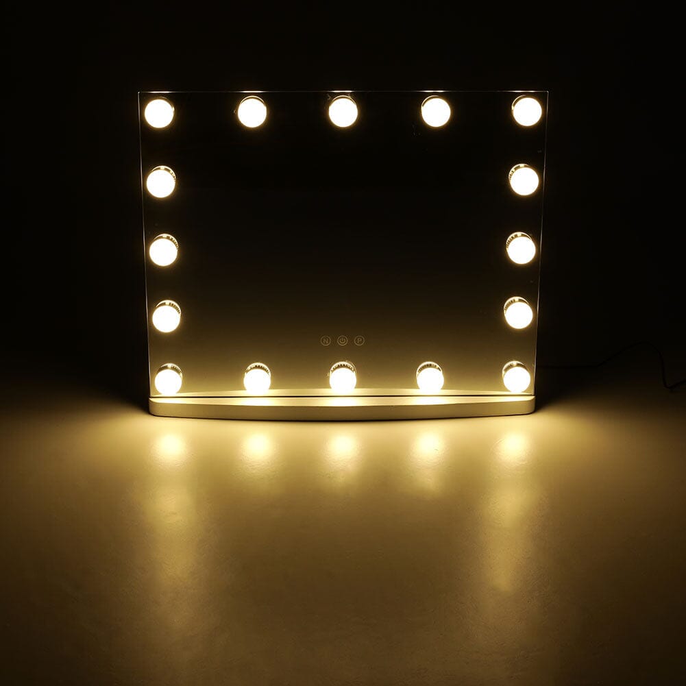 50cm W Rectangle Hollywood LED Lighted Cosmetic Mirror - House Comfort