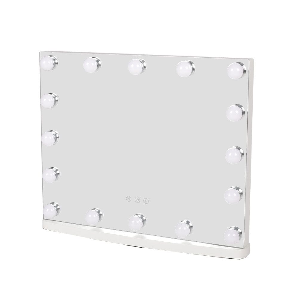50cm W Rectangle Hollywood LED Lighted Cosmetic Mirror - House Comfort