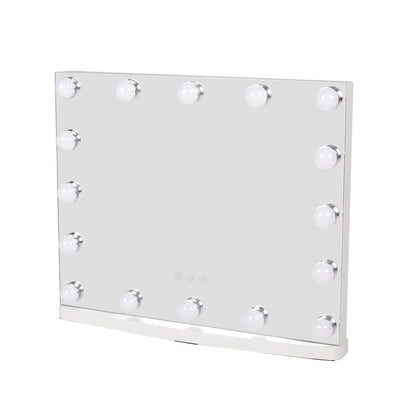 50cm W Rectangle Hollywood LED Lighted Cosmetic Mirror - House Comfort