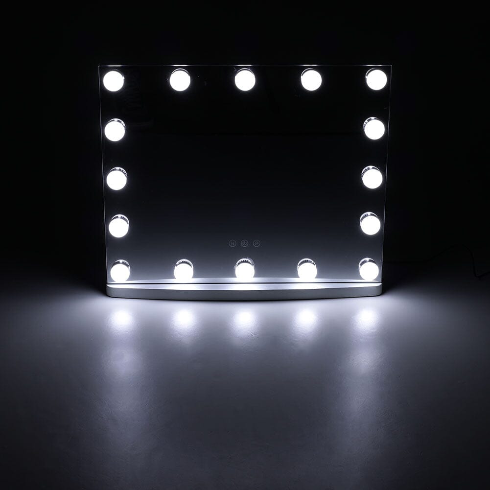 50cm W Rectangle Hollywood LED Lighted Cosmetic Mirror - House Comfort