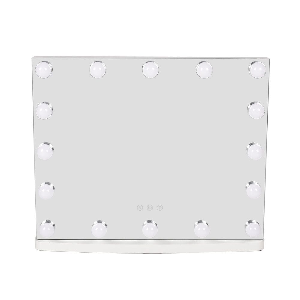 50cm W Rectangle Hollywood LED Lighted Cosmetic Mirror - House Comfort