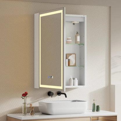 50x70cm / 65x60cm LED Bathroom Mirror Cabinet with Bluetooth & Fog - Free Technology - House Comfort