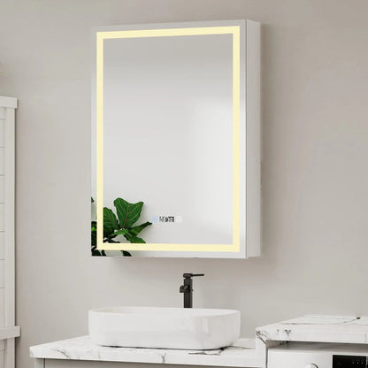 50x70cm / 65x60cm LED Bathroom Mirror Cabinet with Bluetooth & Fog - Free Technology - House Comfort