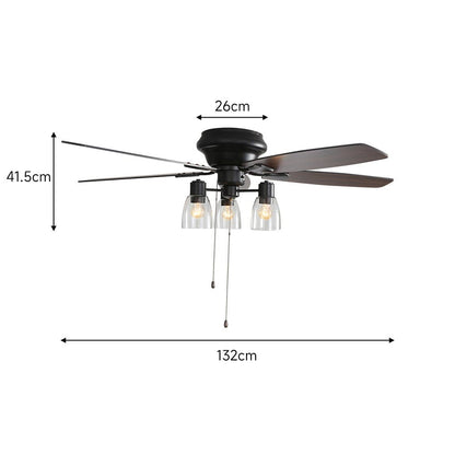 52 - inch Low Profile Ceiling Fan Light with Remote - House Comfort