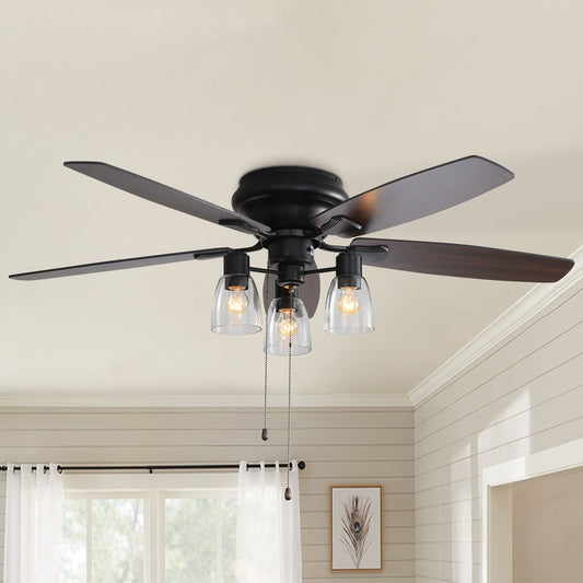 52 - inch Low Profile Ceiling Fan Light with Remote - House Comfort