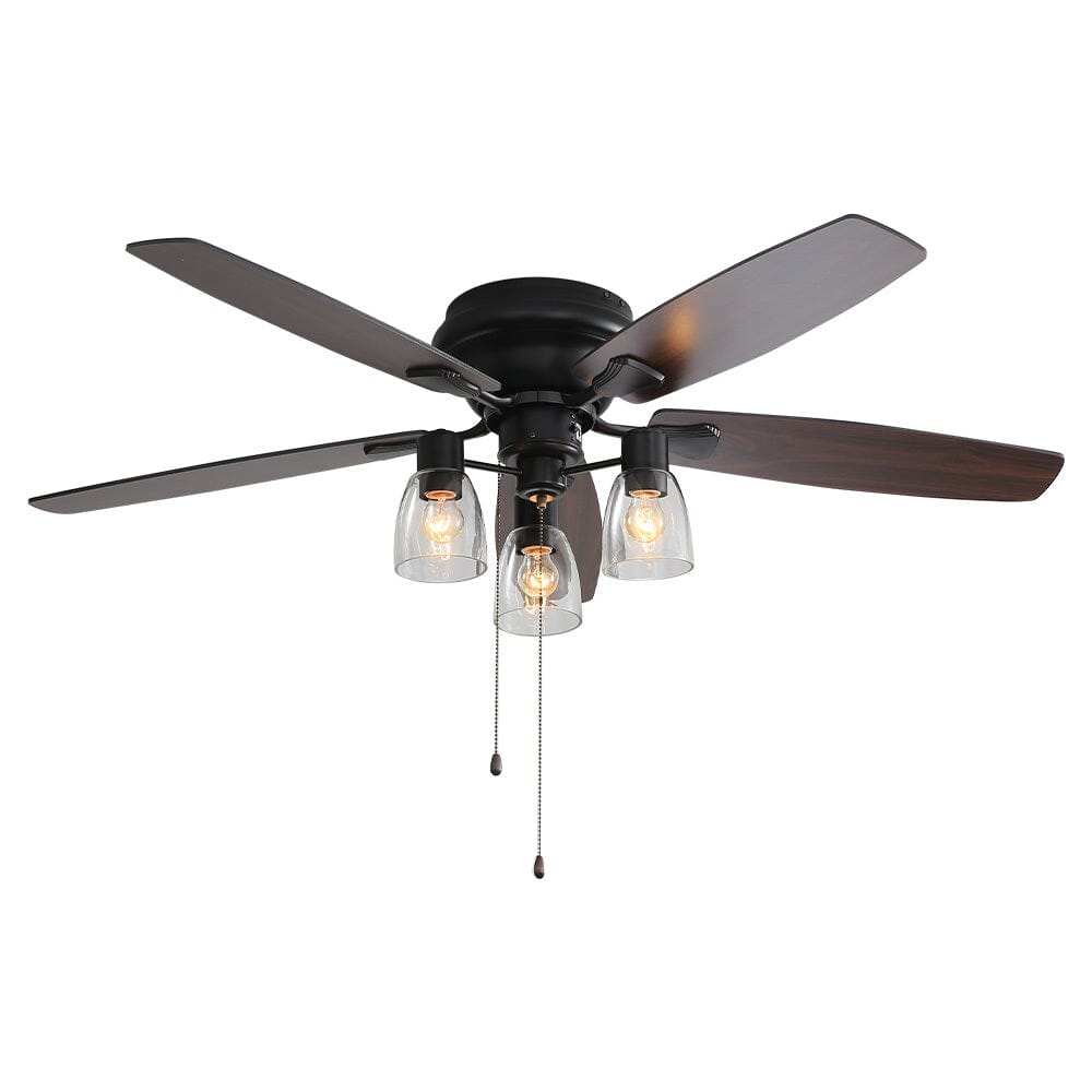 52 - inch Low Profile Ceiling Fan Light with Remote - House Comfort