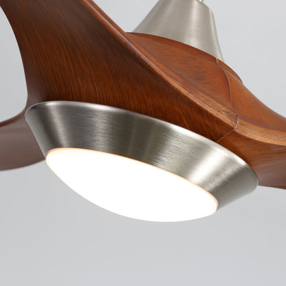 52 inch Reversible Ceiling Fan W/Light Remote Control 3/5 Blades 5 Speed Timer - House Comfort