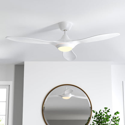 52 inch Reversible Ceiling Fan W/Light Remote Control 3/5 Blades 5 Speed Timer - House Comfort