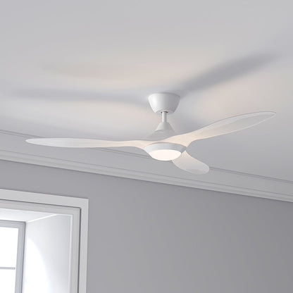 52 inch Reversible Ceiling Fan W/Light Remote Control 3/5 Blades 5 Speed Timer - House Comfort