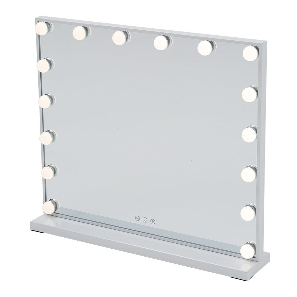 52cm W Fashion Vanity Hollywood Mirror with LED Light & Touch Dimmable Bulb - House Comfort