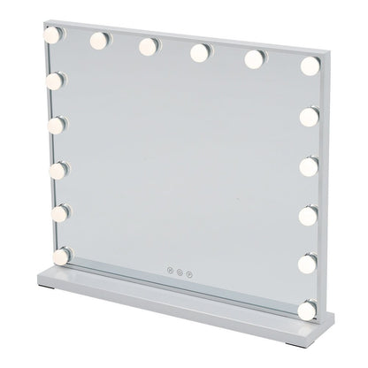 52cm W Fashion Vanity Hollywood Mirror with LED Light & Touch Dimmable Bulb - House Comfort