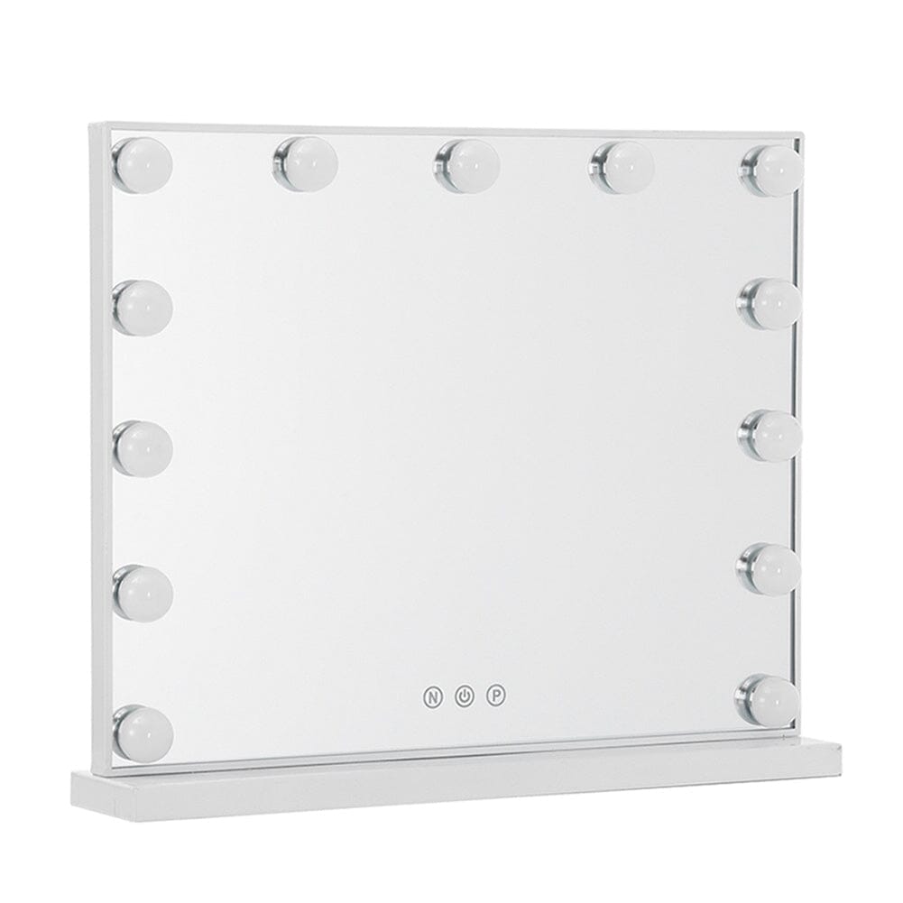 52cm W Fashion Vanity Hollywood Mirror with LED Light & Touch Dimmable Bulb - House Comfort