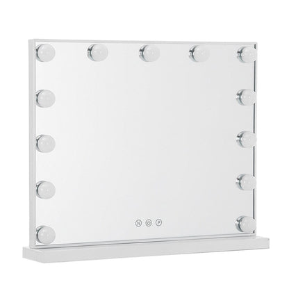 52cm W Fashion Vanity Hollywood Mirror with LED Light & Touch Dimmable Bulb - House Comfort