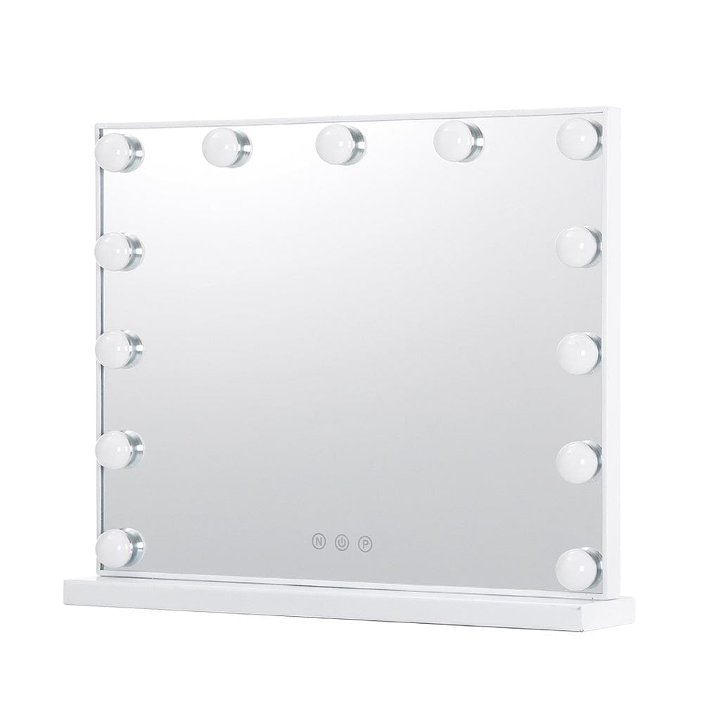 52cm W Fashion Vanity Hollywood Mirror with LED Light & Touch Dimmable Bulb - House Comfort