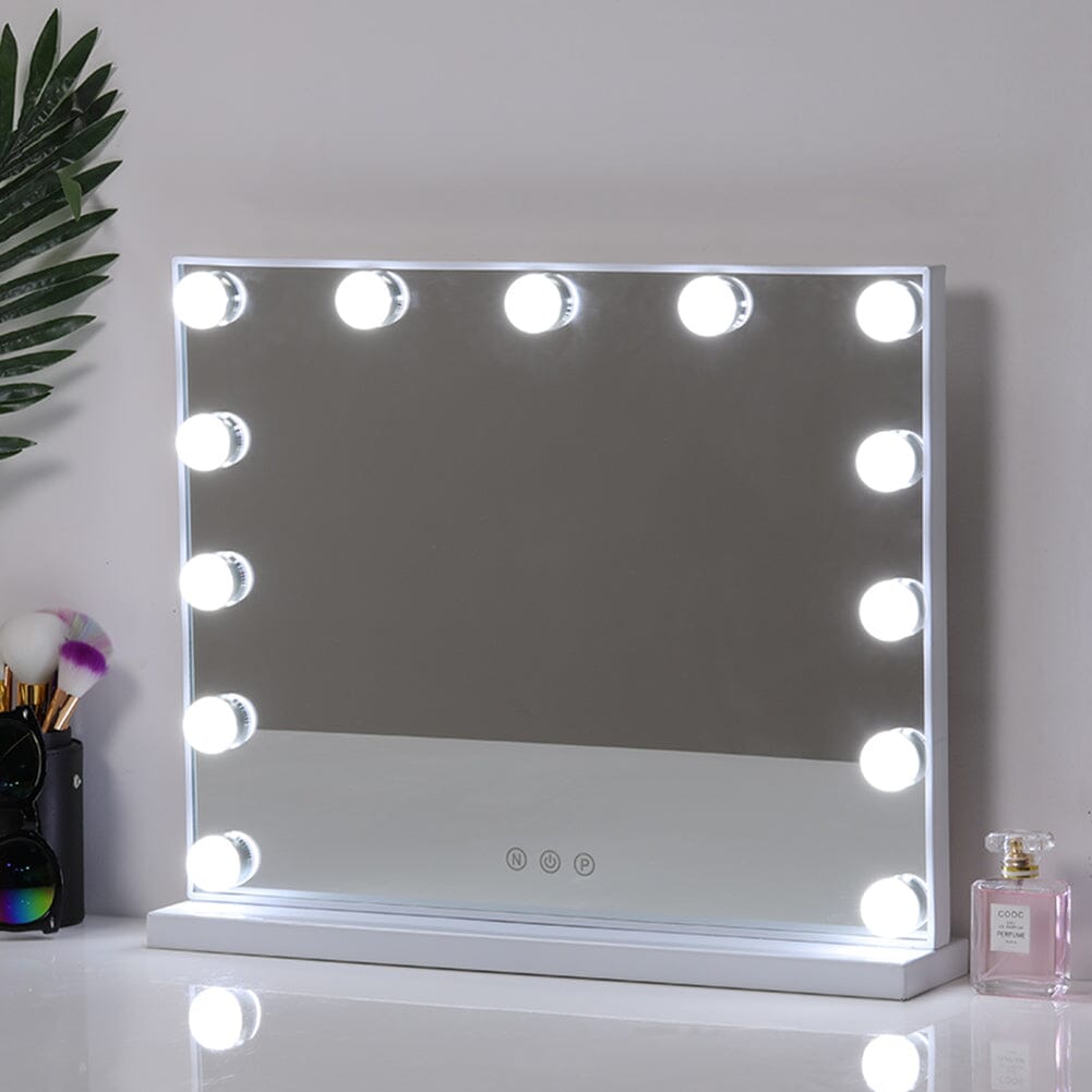 52cm W Fashion Vanity Hollywood Mirror with LED Light & Touch Dimmable Bulb - House Comfort