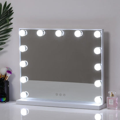 52cm W Fashion Vanity Hollywood Mirror with LED Light & Touch Dimmable Bulb - House Comfort