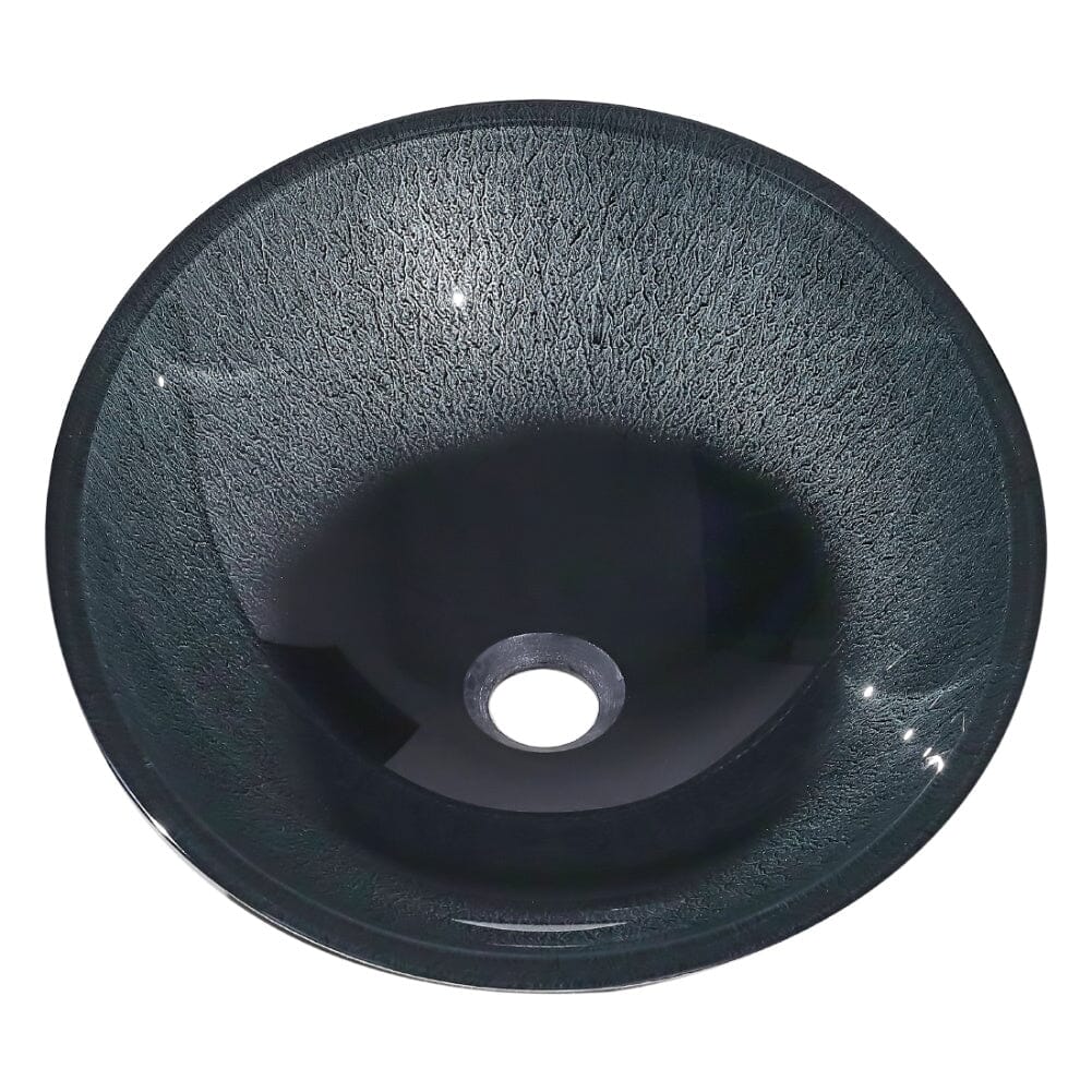 54cm W Oval Bathroom Art Tempered Glass Sink - House Comfort