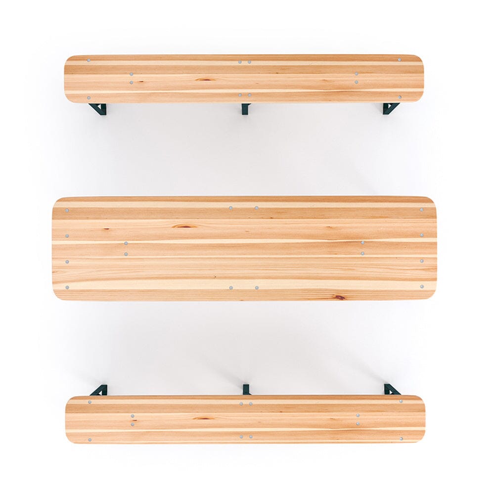 5.5ft L Folding Beer Table Chair Bench Set for Garden - House Comfort