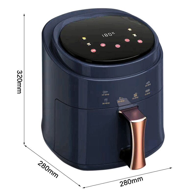 5.5L Hot Air Fryer Oven with Digital Controls for Kitchen - House Comfort