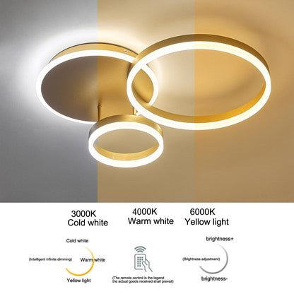 2/3.5 ft Circles  Ceiling Light with LED Dimmable/Non-Dimmable Velora Boutique