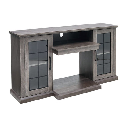 5ft Freestanding Fireplaces 3 - Sided Electric Fireplace Rustic Grey TV Stand With Remote Control - House Comfort