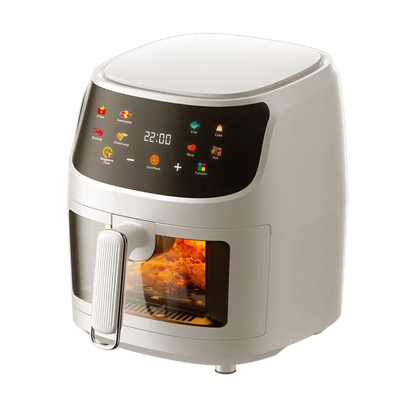 5L White/Black Digital Smart Air Fryer with Visible Window - House Comfort