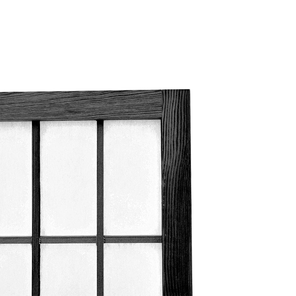 6 - Panel Solid Wood Folding Room Divider Screen Natural - House Comfort