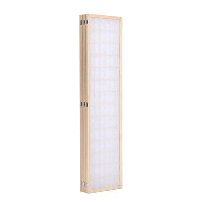 6 - Panel Solid Wood Folding Room Divider Screen Natural - House Comfort