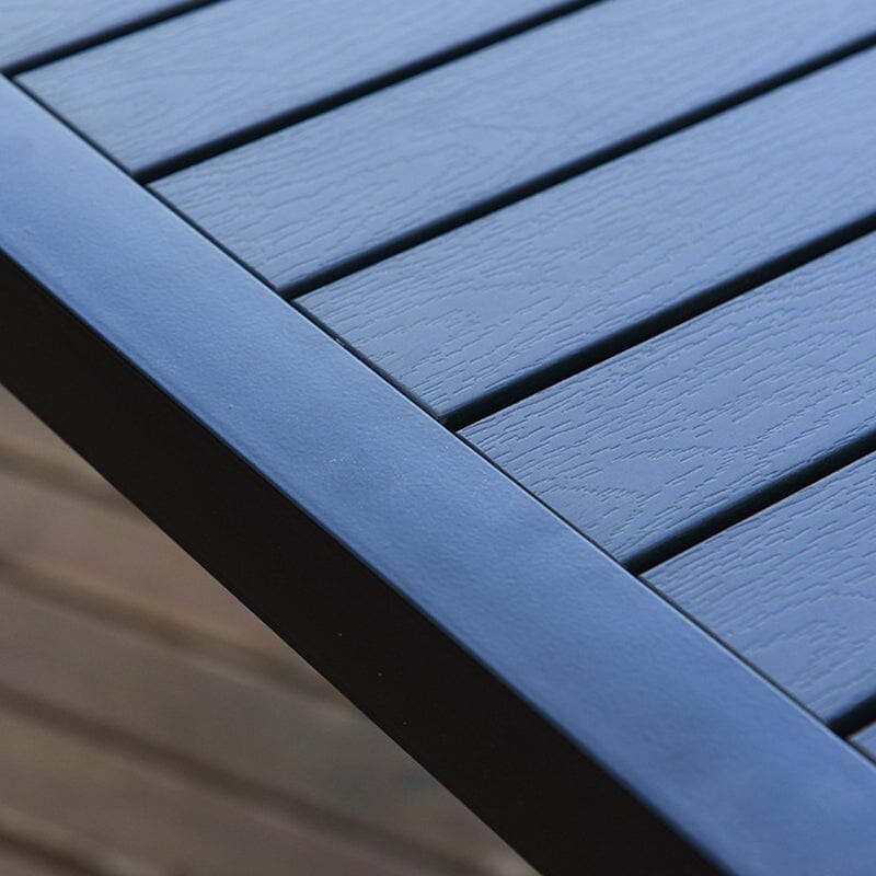 6 - Person 150cm Long Iron Outdoor Dining Set Garden Table and Bench - House Comfort