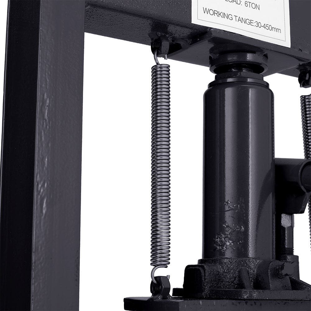 6 Ton Hydraulic H - Frame Shop Press Adjustable Working Table - House Comfort