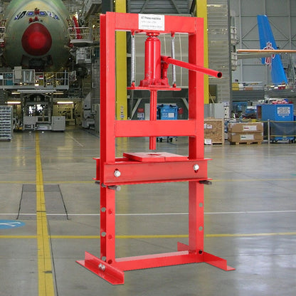 6 Ton Hydraulic H - Frame Shop Press Adjustable Working Table - House Comfort