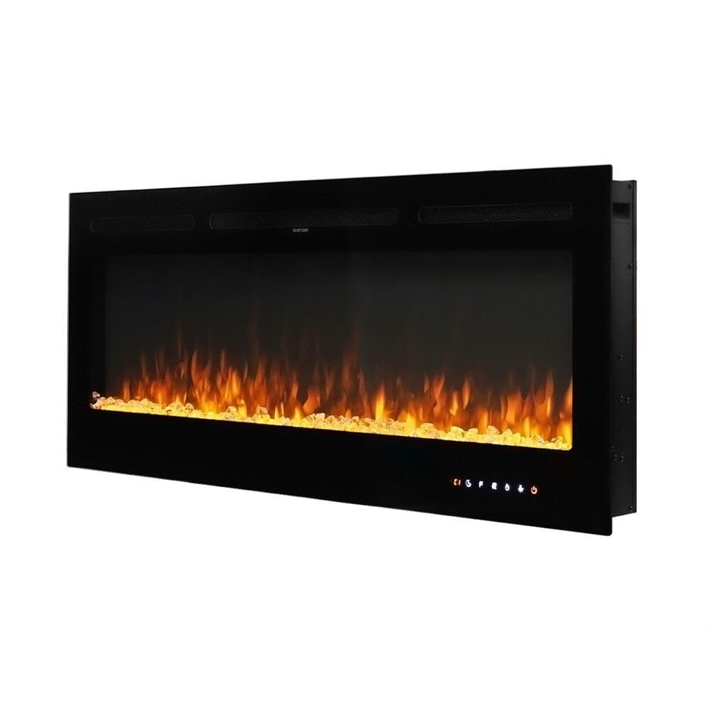 60 Inch Wall Mounted Fireplaces 1500W Insert Modern Electric Fireplace Heater - House Comfort