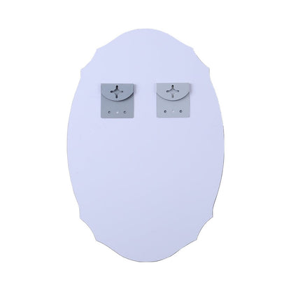 60cm H Ellipse Wall Mounted Mirror with Beveled Edge - House Comfort