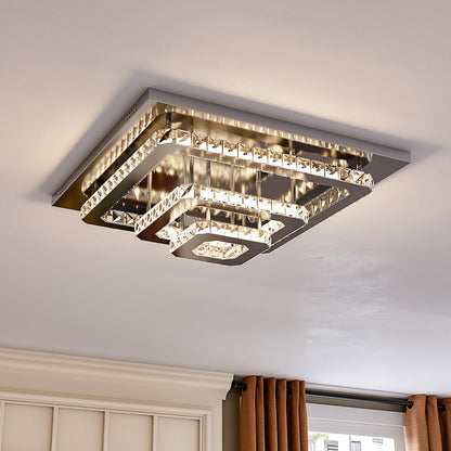 60cm Wide 86W LED Crystal Ceiling Lights Pendant Chandelier Lamp - House Comfort