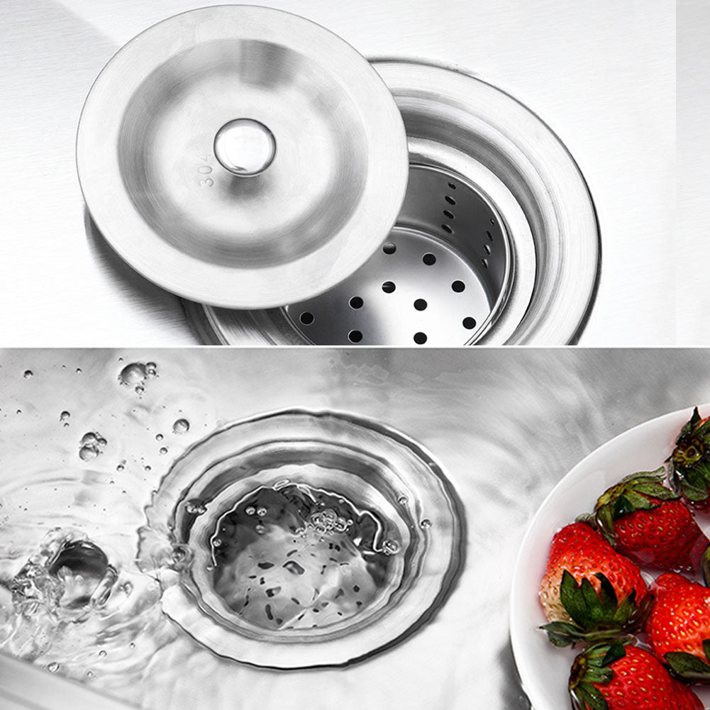 60X60cm W Commercial Kitchen Sink Stainless Steel Wash Basin - House Comfort