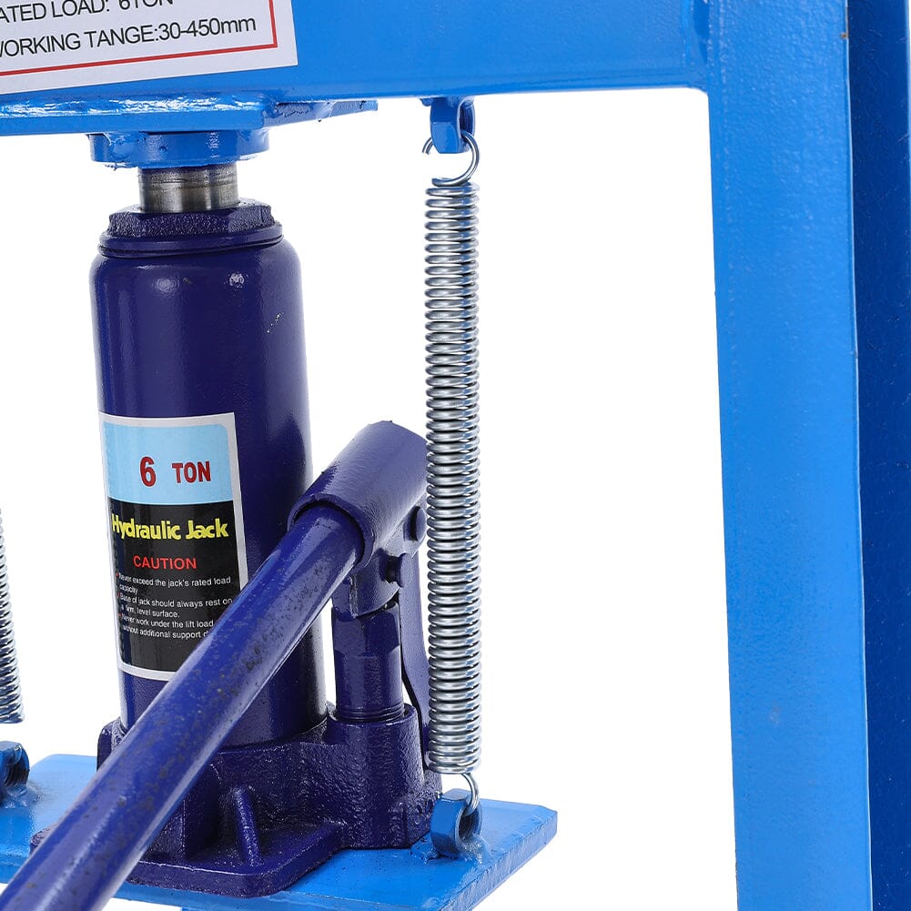 6/12/20Ton Blue Hydraulic Shop Press with Press Plates - House Comfort