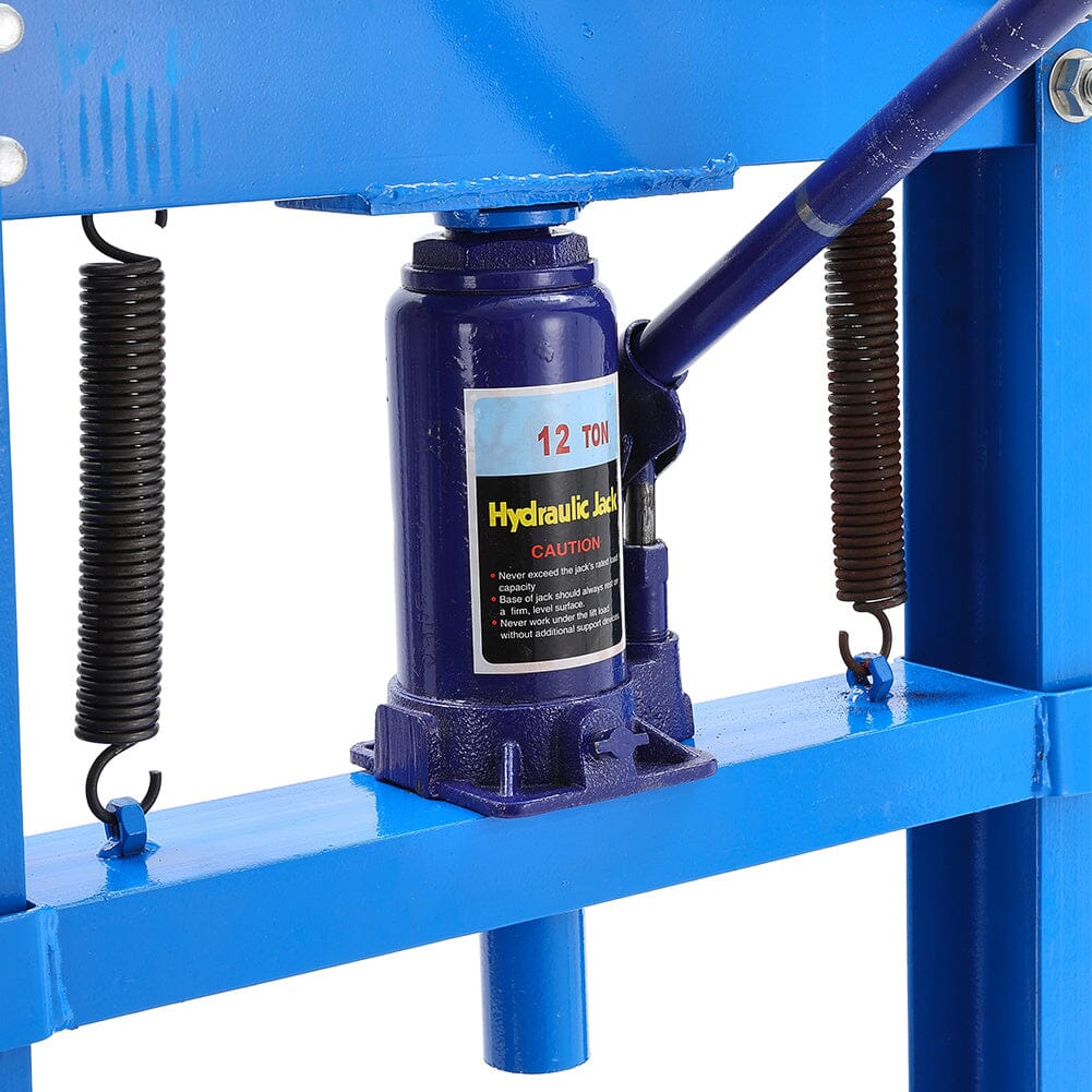 6/12/20Ton Blue Hydraulic Shop Press with Press Plates - House Comfort