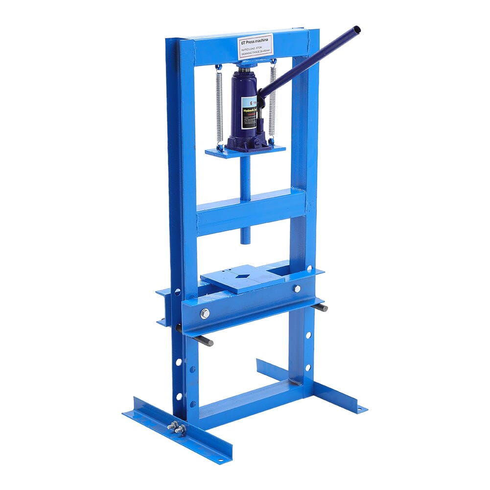6/12/20Ton Blue Hydraulic Shop Press with Press Plates - House Comfort