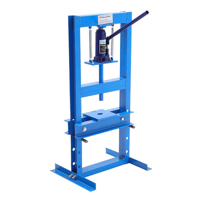 6/12/20Ton Blue Hydraulic Shop Press with Press Plates - House Comfort
