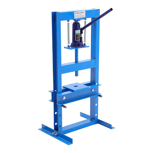 6/12/20Ton Blue Hydraulic Shop Press with Press Plates - House Comfort