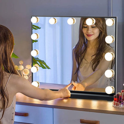 62CM Wide Rectangle Hollywood LED Makeup Vanity Mirror - House Comfort