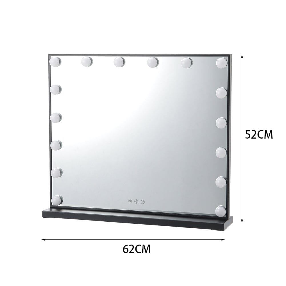 62CM Wide Rectangle Hollywood LED Makeup Vanity Mirror - House Comfort