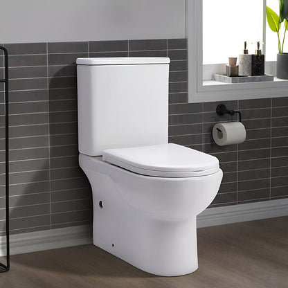 63cm D Comfortable 2 - Piece Elongated Toilet with Dual Flush - House Comfort