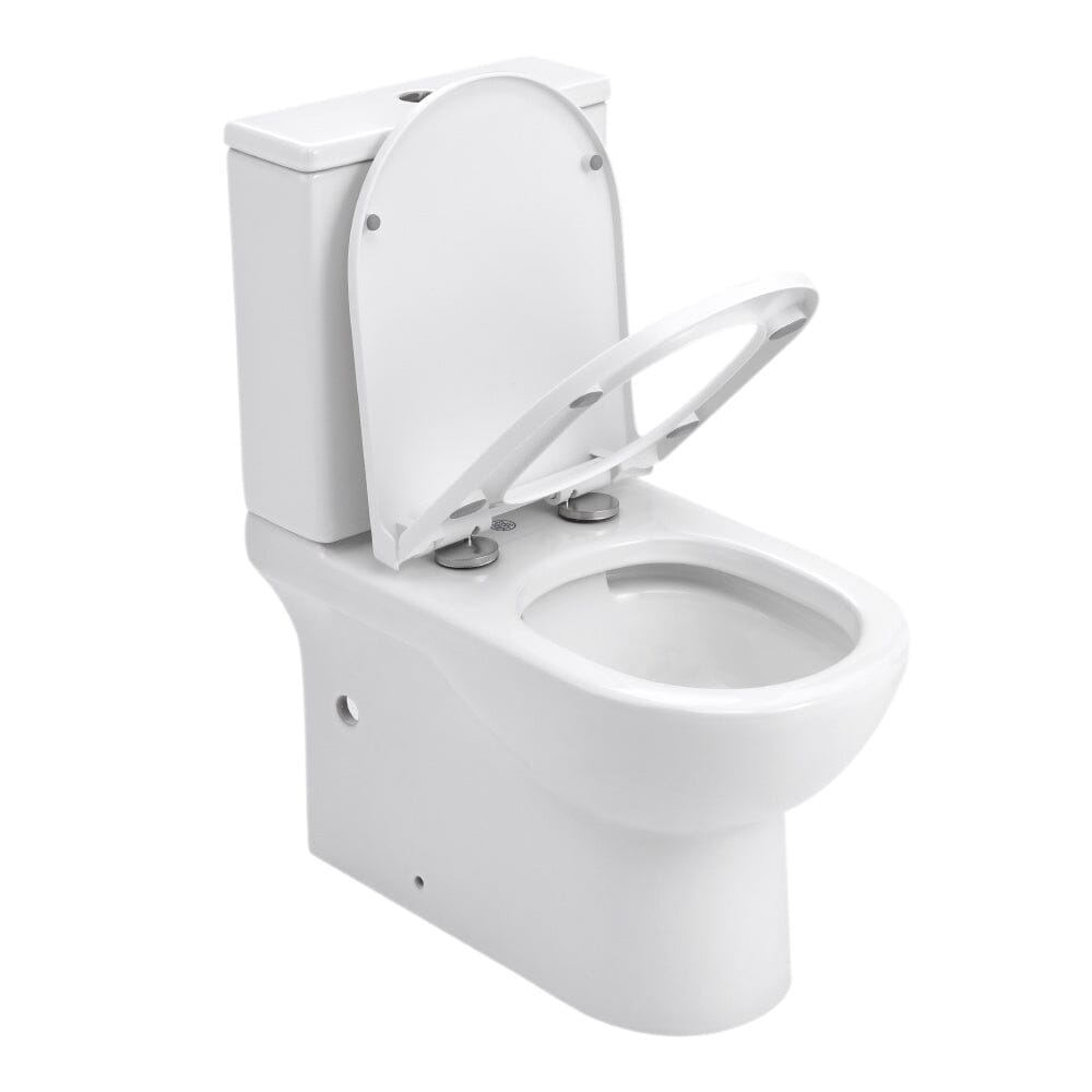 63cm D Comfortable 2 - Piece Elongated Toilet with Dual Flush - House Comfort